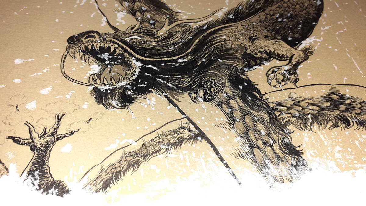 theBdrawings's tweet photo. Work in progress...
#Dragon #workinprogress #traditionalart #inkingtime #noAI #art #artist #HumanArtist #Nantes https://t.co/lQnKKvPVE7