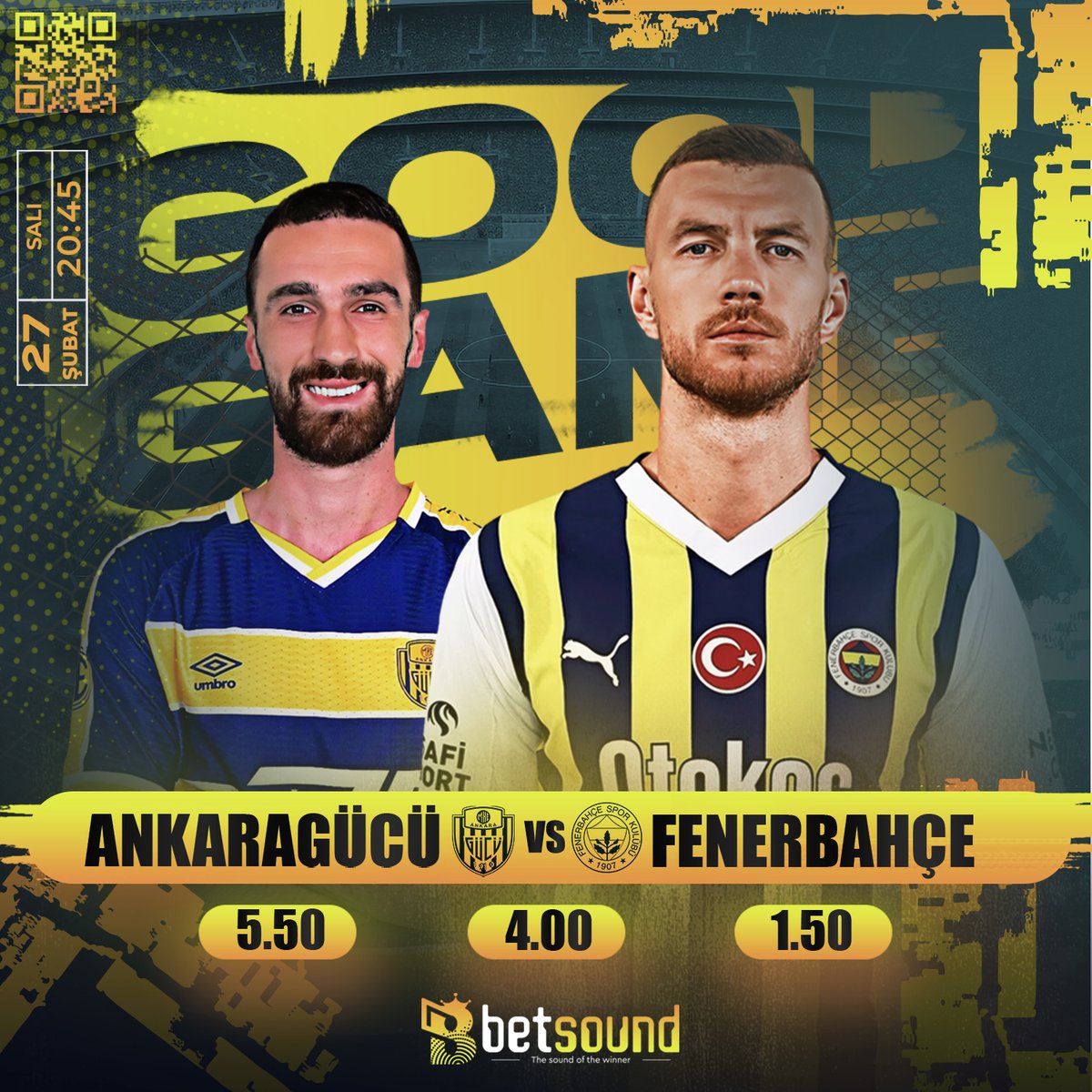 🏆  Betsound’da Günün Maçı #ZiraatTürkiyeKupası
⚽️ Ankaragücü - Fenerbahçe⏳20:45

1️⃣ 5.50   2️⃣ 4.00   3️⃣ 1.50

💯  Güvenilir Bahis ve Casinoda Doğru Adres Betsound!

➡️Güncel Giriş:  rebrand.ly/BtSoundnew

#betsound #betsoundgiriş