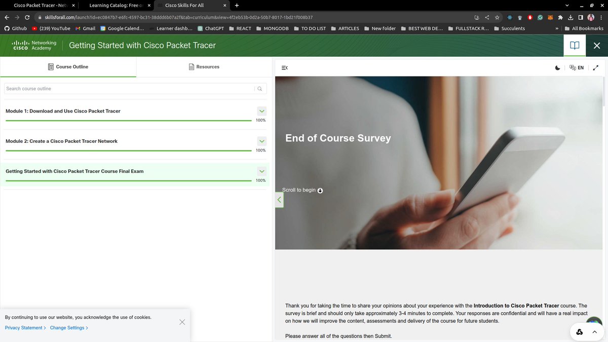 Fideltodayy's tweet image. What a course!!⚡️
Interacted with network simulation and visualization tools to create my own networks in Packet Tracer (PT)💥
#CiscoNetworkingAcademy #Networking