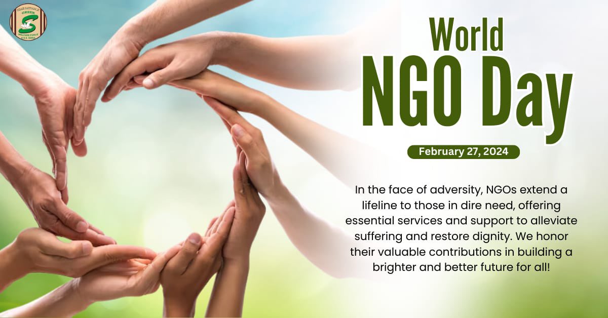 On #WorldNGODay, let us extend our heartfelt appreciation to the countless non-governmental organizations that tirelessly champion noble causes and drive positive change. Their unwavering commitment to humanitarian efforts, environmental sustainability, and social justice…