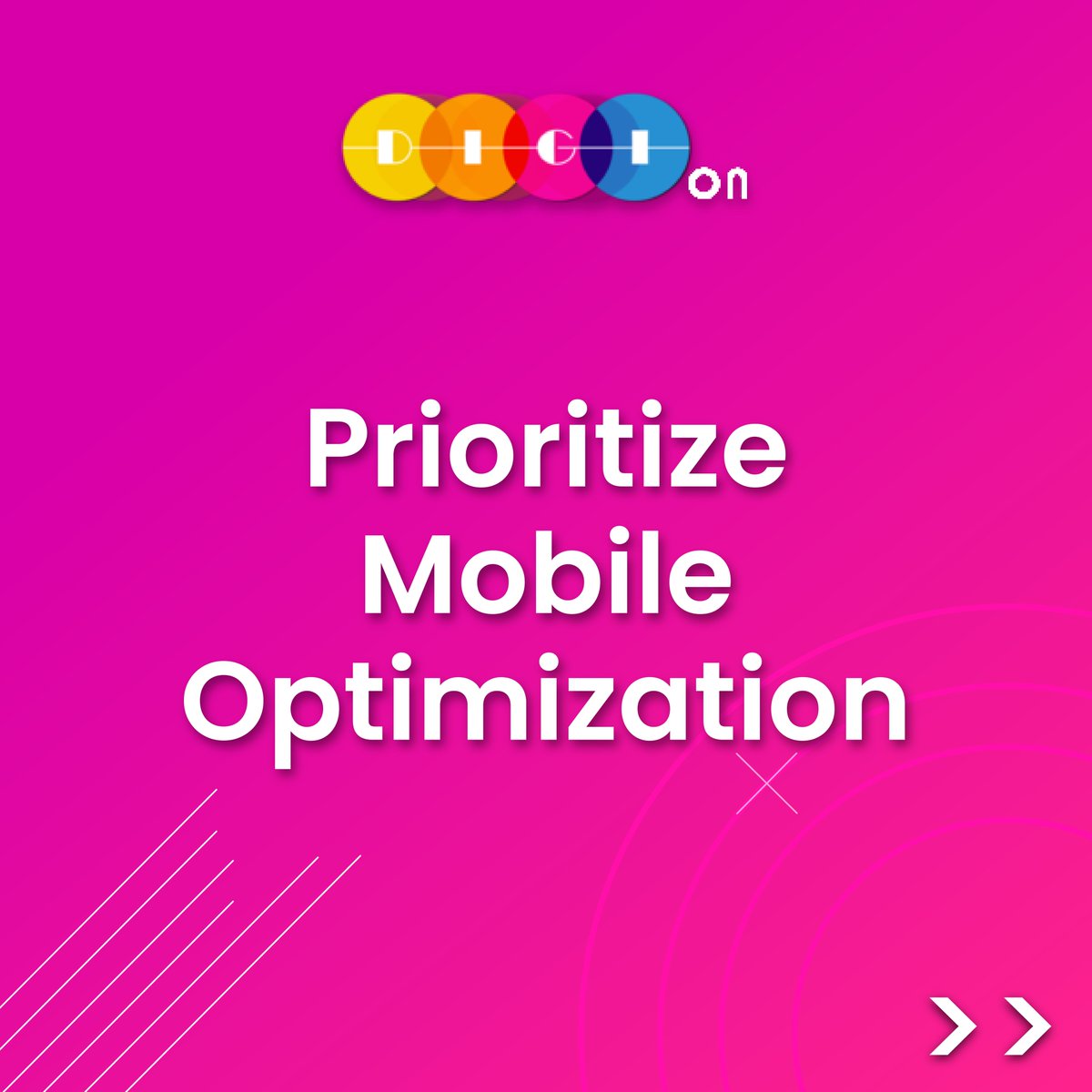 digion_in's tweet photo. Marketing Tip of the Week: Prioritise Mobile Optimisation!

#digitalmarketing #digitalmarketingagency #digitalmarketingtips #marketing #website #SEO #mobileoptimizationservices #digitalmarketingtip #marketingstrategy #MobileOptimization #marketingtipsforyou #marketingtipoftheweek https://t.co/YWiOoezqL4