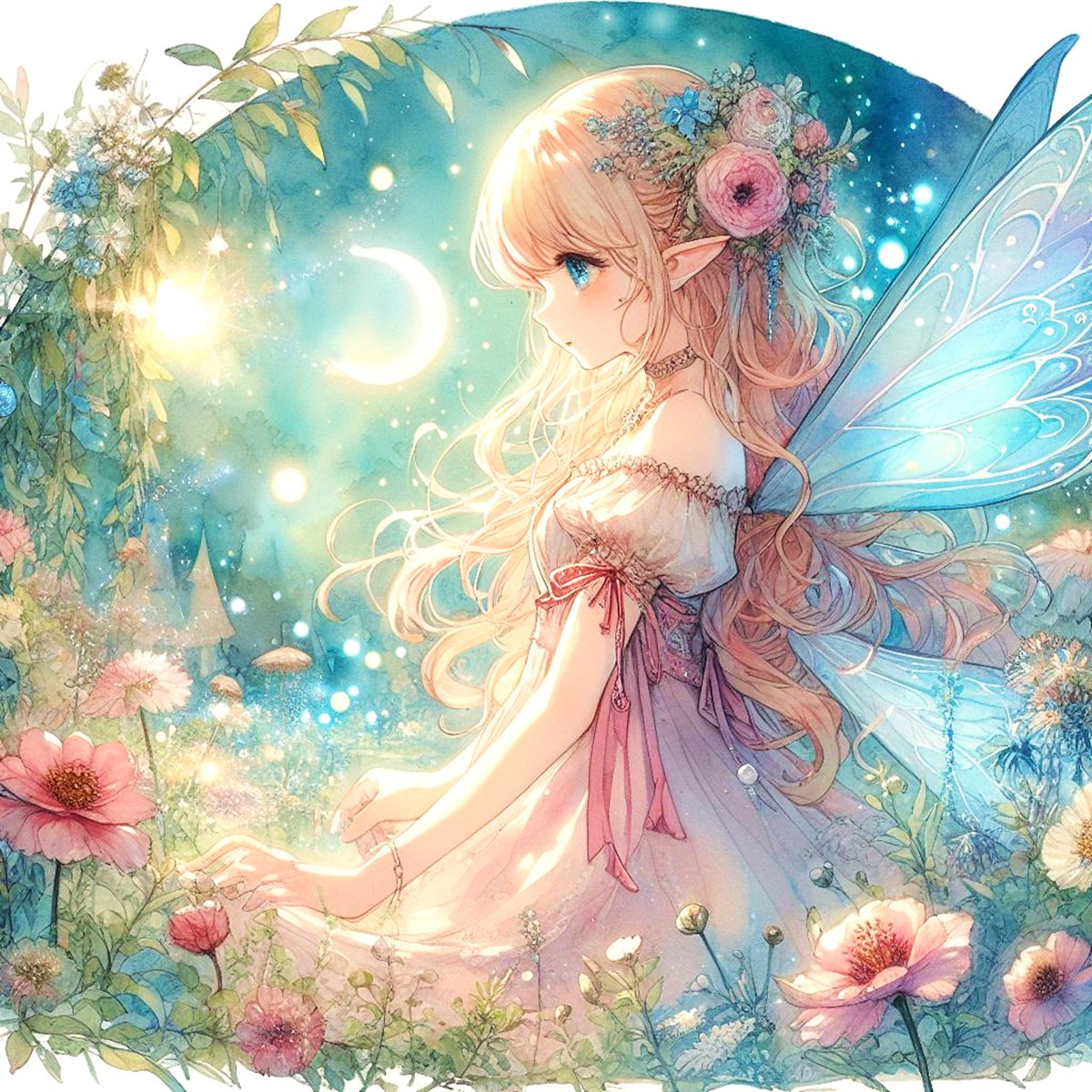 Fairy Illustration Fantasy,Tuesday LTX #AIイラスト #妖精 #dalle3