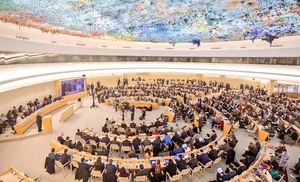 Participation du Burundi au segment du haut niveau de la 55è session des droits de l'homme à Genève ce 26/2/2024.le Burundi était représenté par le vice président de la République Prosper BAZOMBANZA