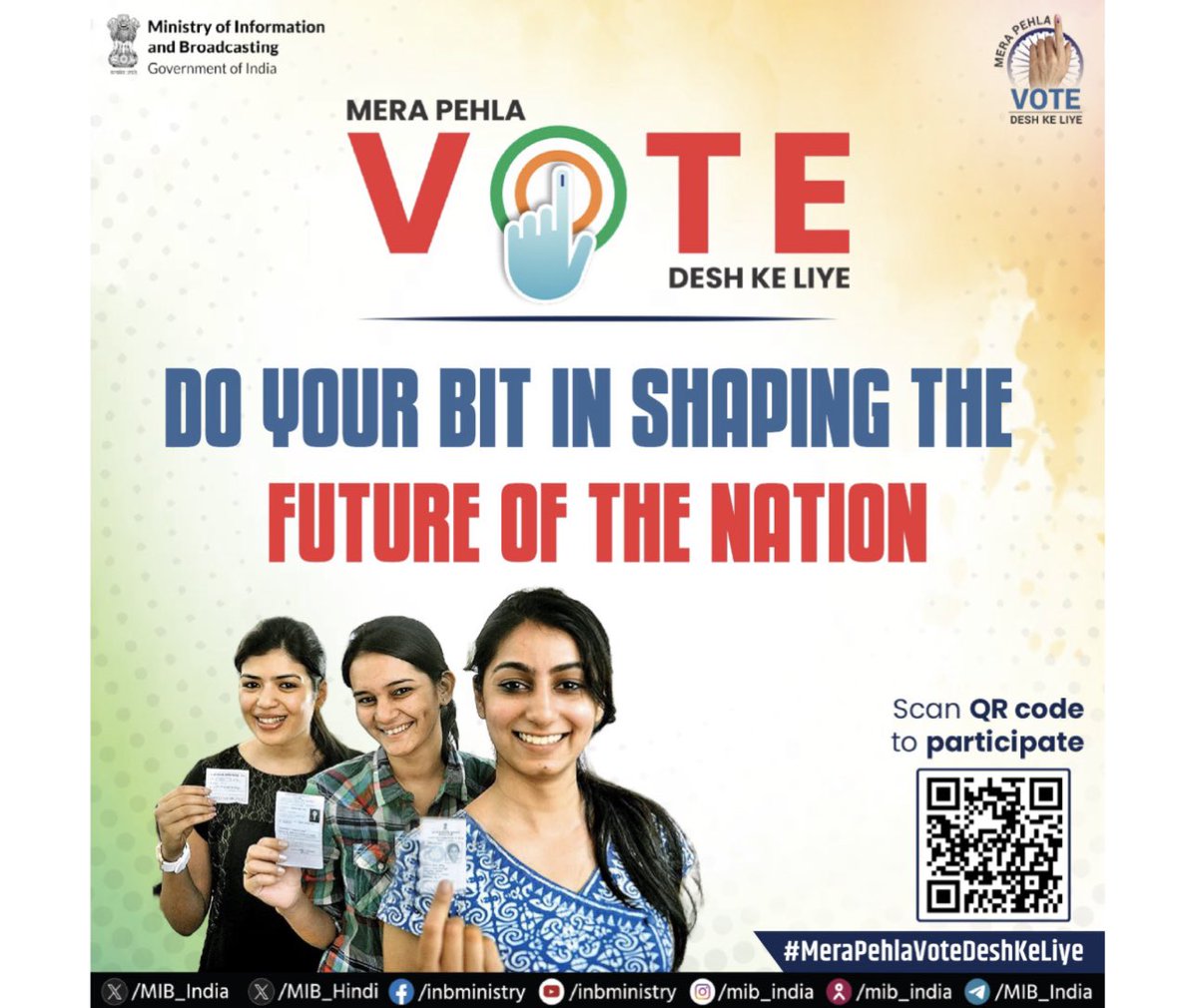 Esha Gupta (@eshaguupta) on Twitter photo Casting your vote isn't just a duty. It's your commitment towards shaping the future of our nation.
Do your bit and help build a #ViksitBharat.
#MeraPehlaVoteDeshKeLiye
<a href="/PMOIndia/">PMO India</a> <a href="/ianuragthakur/">Anurag Thakur</a> <a href="/Murugan_MoS/">Dr.L.Murugan</a> <a href="/MIB_India/">Ministry of Information and Broadcasting</a> <a href="/PIB_India/">PIB India</a> <a href="/DDNewslive/">DD News</a> <a href="/airnewsalerts/">All India Radio News</a> <a href="/ECISVEEP/">Election Commission of India</a> Casting your vote isn't just a duty. It's your commitment towards shaping the future of our nation.
Do your bit and help build a #ViksitBharat.
#MeraPehlaVoteDeshKeLiye
<a href="/PMOIndia/">PMO India</a> <a href="/ianuragthakur/">Anurag Thakur</a> <a href="/Murugan_MoS/">Dr.L.Murugan</a> <a href="/MIB_India/">Ministry of Information and Broadcasting</a> <a href="/PIB_India/">PIB India</a> <a href="/DDNewslive/">DD News</a> <a href="/airnewsalerts/">All India Radio News</a> <a href="/ECISVEEP/">Election Commission of India</a>