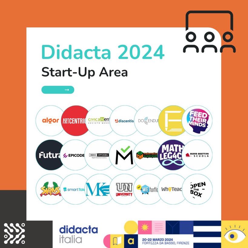 docendumsrl's tweet photo. Siamo stati selezionati per partecipare a @FieraDidactaITA da EdTech Italia.

Ti aspettiamo a Firenze, nell’area #startup della fiera dal 20 al 22 Marzo per parlare di #DM65 e #DM66.

Il servizio di assistenza per RDO su #MePA, sarà attivo per tutta la durata della Fiera. https://t.co/7uacD2gQU7