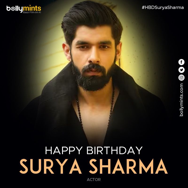 Wishing A Very Happy Birthday To Actor #SuryaSharma !
#HBDSuryaSharma #HappyBirthdaySuryaSharma