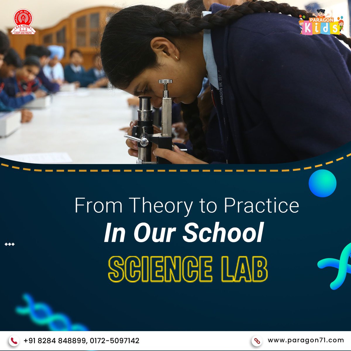 Paragonmohali71's tweet photo. At #paragon71 School, we bring learning to life!  Here, students aren't just studying science concepts, they're actively applying them in our well-equipped labs.
.
.
.
#scienceeducation #LearningJourney
#educational #problemsolving #science
#laboratory #SchoolLife #creativekids
#CreativeLearning #FutureLeaders
#brightfuture #FutureEngineers
#technologysolutions #innovations
#emporingstudents #studytime #tricity
#mohali #chandigarh #kharar
#ParagonKids #paragon71