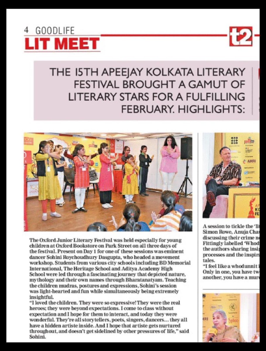 In the Telegraph, today .. #t2 #oxfordbookstores #ApeejayKolkataLiteraryFestival #aklf24 #Mukulandghettotigers #saudhaarts #incredibleindia #kolkatadiaries #HouseofCommons #UKParliament #alliancefrancaise #alliancefrancaisekolkata