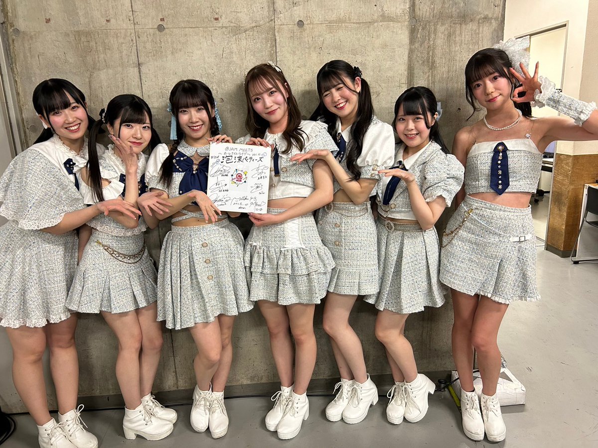 @JAM PARTY vol.86 1部参加グループ 直筆サイン入り色紙 応募はお済みですか❓ @ JAM MEETS～オールナイトライブ～vol.11 に