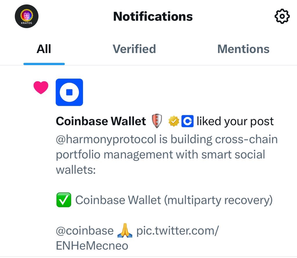 <a href="/harmonyprotocol/">Harmony 💙</a> embraces Coinbase mission &amp; vision via “ONE Social”  🤝 

A mission to increase economic freedom for more than ONE BILLION people.

Instituting how blockchain and AI can help each other reach their full economic and social potential.

As <a href="/harmonyprotocol/">Harmony 💙</a> is