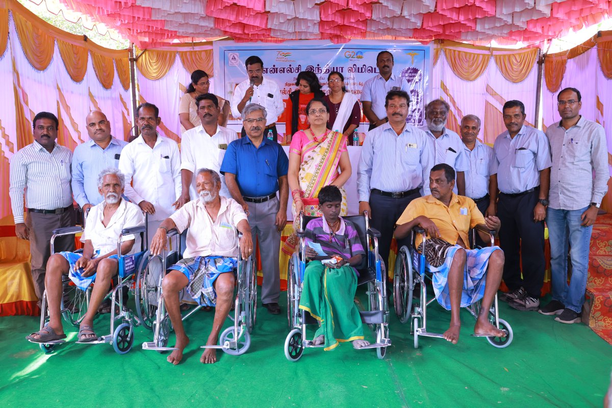 nlcindialimited's tweet photo. NLCIL, under its CSR Initiative conducted a free Medical camp on 25.02.24 at Mummudicholagan Panchayat Union Primary School, TN, benefitting a total of 1417 general public and 03 Nos. of Hearing Aid, 12 Nos. of Wheel Chair, 13 Nos. of Walkers &amp; 17 Nos. of Tripods were donated. https://t.co/OLGANkvdgl