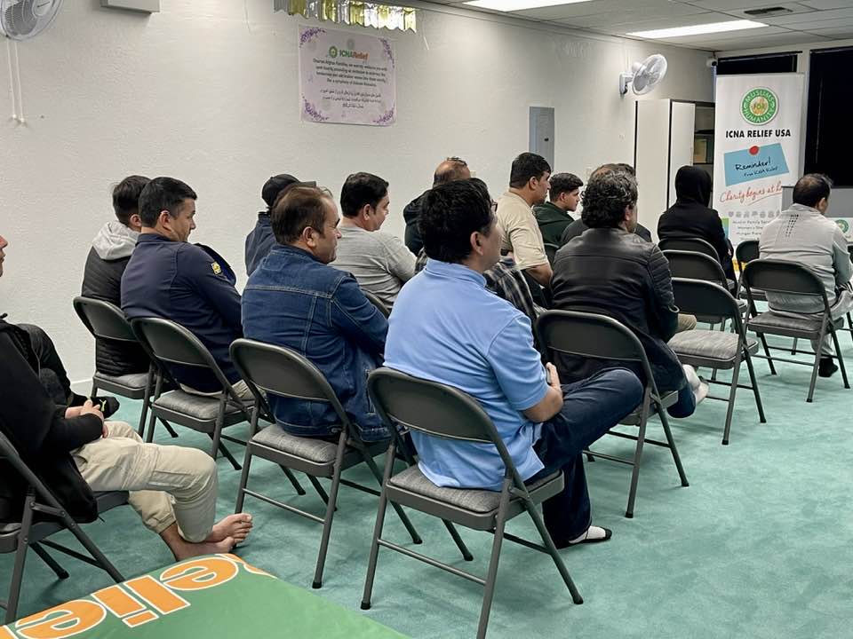 ICNA Relief Sacramento held a self-defense workshop at ICNA Centre for newly arrived Afghan families. Our instructor Darren Dumas briefed the audience about self-defense concepts and discussed the strategies for self defense, such as awareness, avoid, protect, and escape.