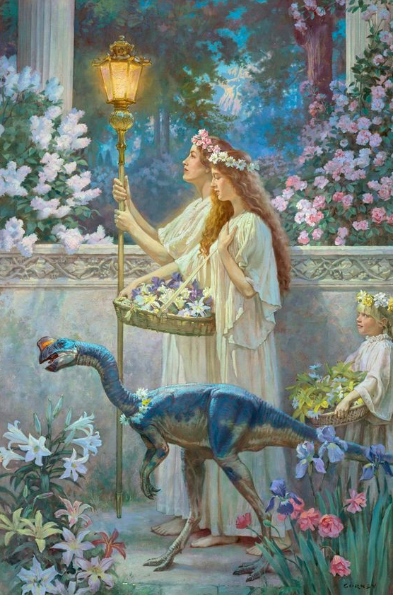Garden of Hope (oil on canvas mounted to panel, 36×24) ~ James Gurney #art