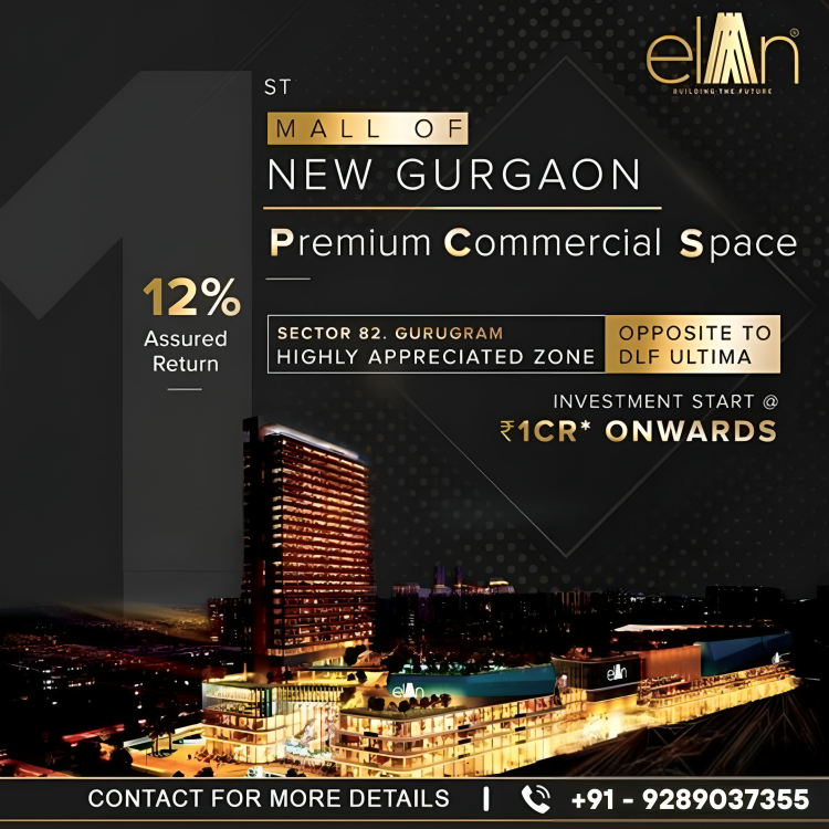 Elan Group Presents 1st Luxury Mall of New Gurugram!
📷 Bang Opposite To DLF Ultima
📷 12% Assured Return
Don't miss out on this golden chance!!
Click for more Information: +91 92890 37355
#firstmall #newgurgaon #coveredmall #Sector82