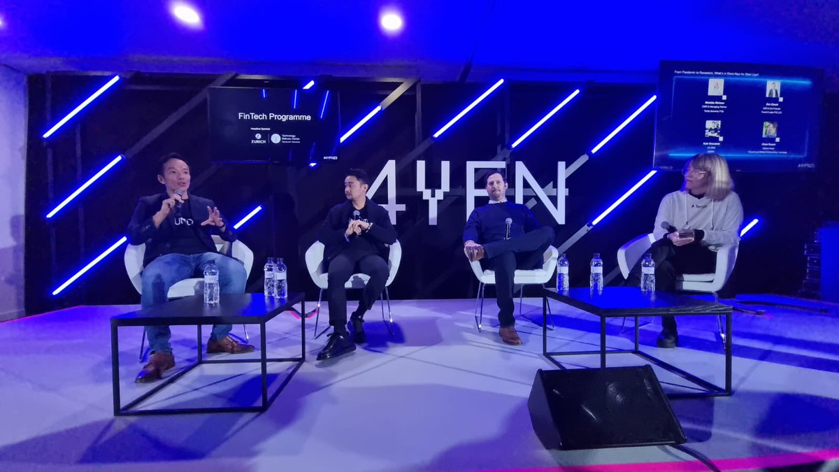PundiXLabs's tweet image. Throwback during #MWC2023, where #PundiX @zibin, @bit2me @kohonozawa, and @coinbase talk about "DeFi and beyond" 🙌