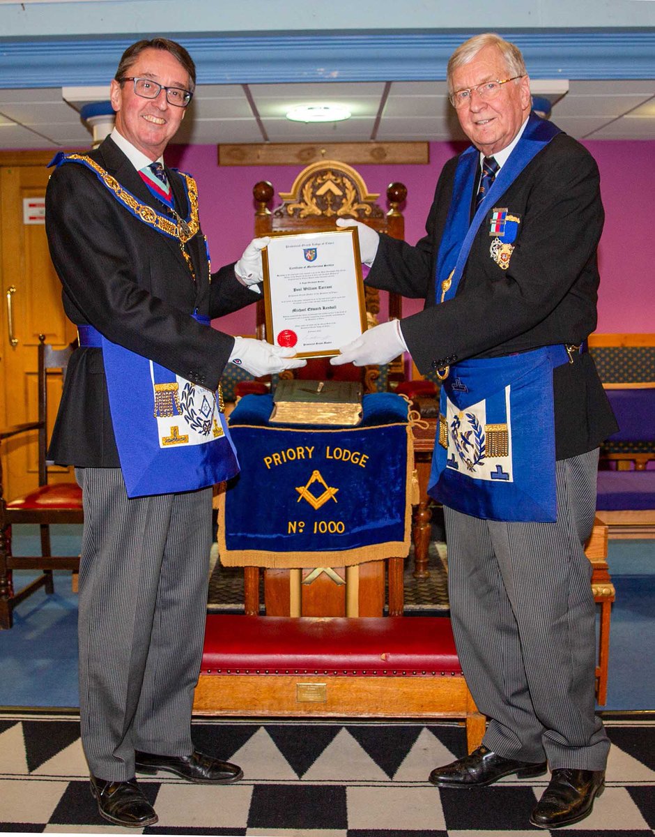 Two incredible Essex #Freemasons being recognised for their 5️⃣0️⃣ years of service! ➡️essexfreemasons.org.uk/news/rochford-… ➡️ essexfreemasons.org.uk/news/mike-kend…