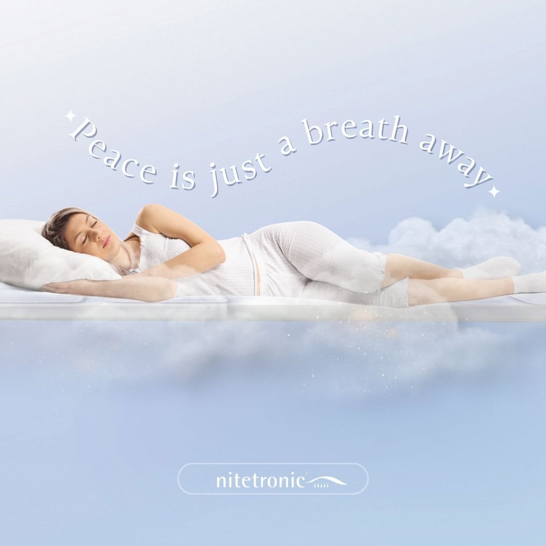 NitetronicSmart's tweet photo. With every inhale, embrace calm; with every exhale, drop the weight of the world🌬️

Experience the gentle touch of massage as you drift off, reminding you to cherish yourself with every breath shared with the smart mattress pad☁️

#smartmattresspad #massage #peaceful https://t.co/P14eVZ5ITT