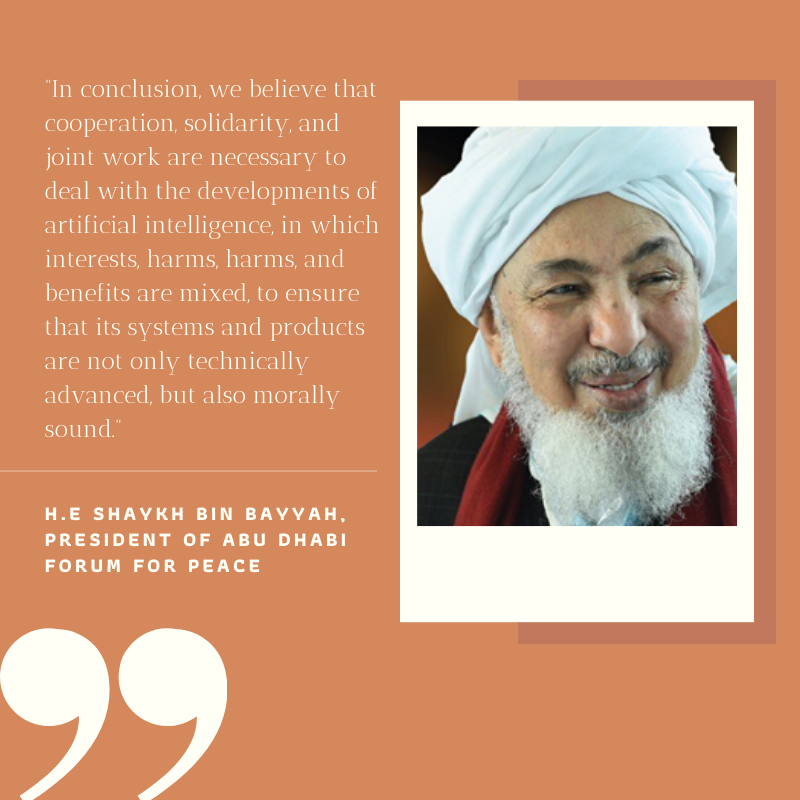 AIFaith_Civil's tweet photo. Cooperation. Solidarity. Joint Work. We embark on this work for the benefit of all.

HE Shaykh Bin Bayyah closes his speech at our opening ceremony #virtuousAI #AI4All https://t.co/Rqu6fkxDJw