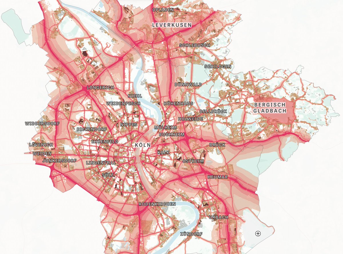 Wie stark ist euer Haus von Lärm belastet? Wir haben bei @zeitonline für 55 Städte berechnet, wo Lärm besonders viele Menschen betrifft. zeit.de/mobilitaet/202…