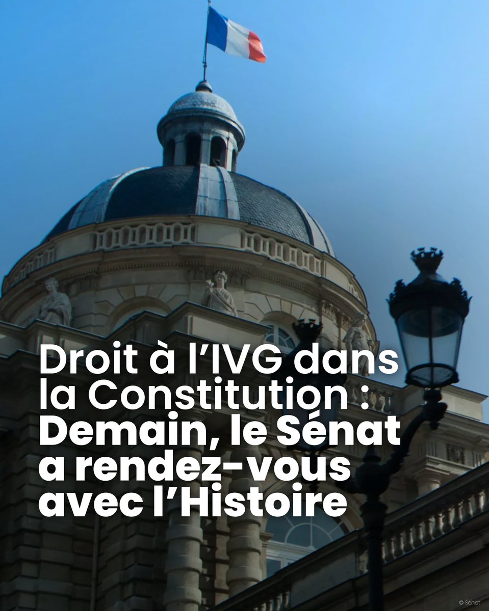 Demain, le Sénat est appelé à se prononcer sur la constitutionnalisation de l'IVG.
Nous devons être à la hauteur de l'Histoire. 
Il reste 24h pour agir, 24h pour convaincre, 24h pour dire à vos sénatrices et sénateurs de voter en faveur du texte ⤵️
planning-familial.org/fr/vote-du-28