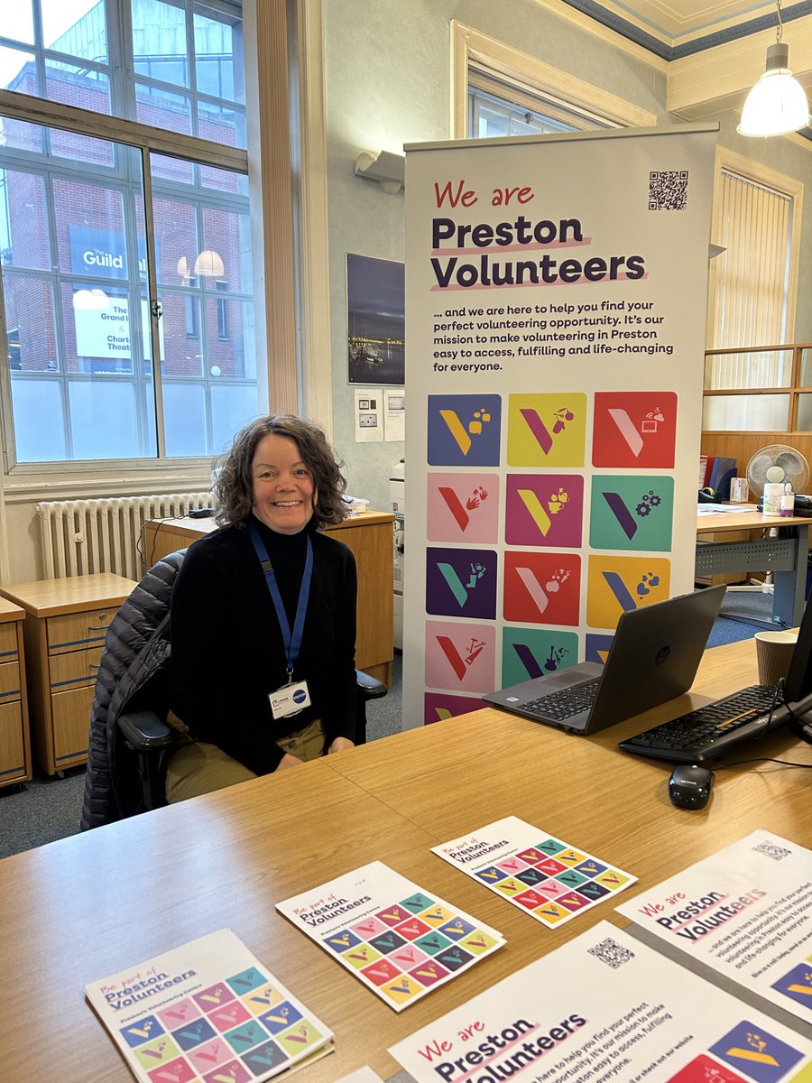 #PrestonVolunteers are here at #Preston Town Hall today to help you find your perfect #volunteering opportunity. We are here from 10-1 today and every #Tuesday!