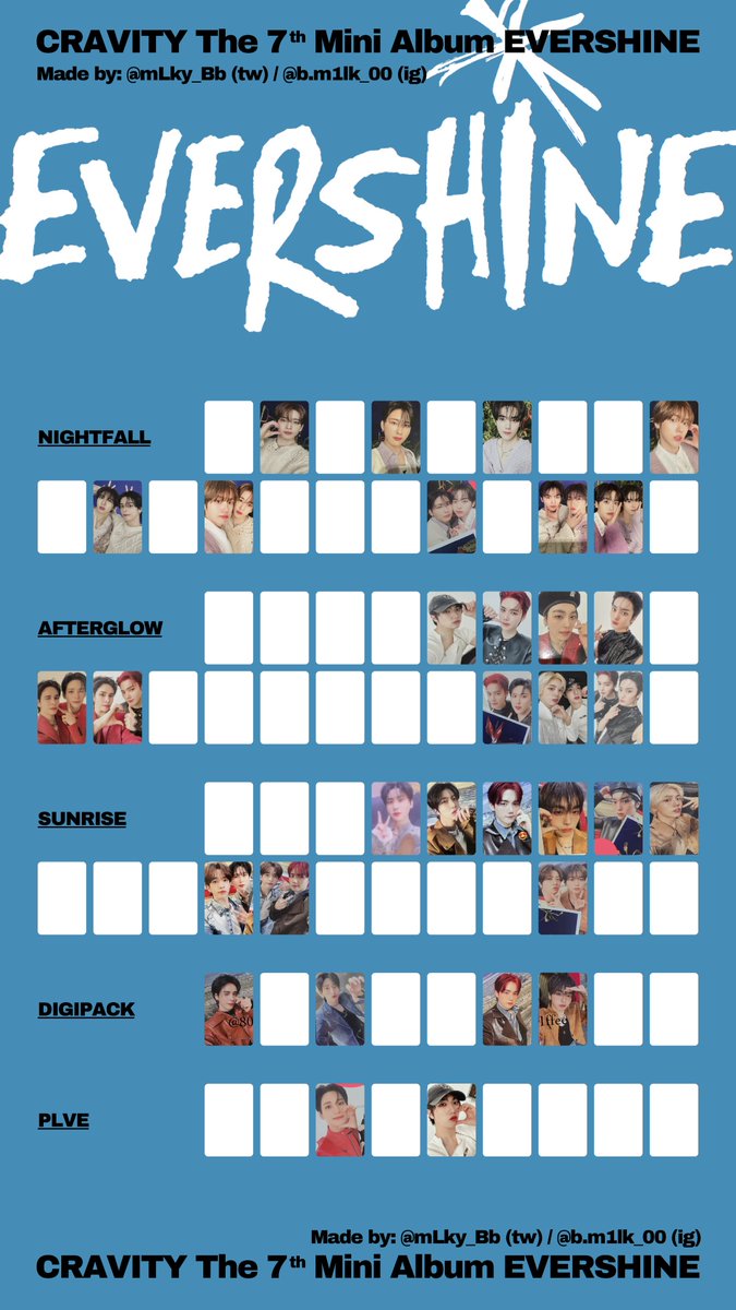 CRAVITY - EVERSHINE photocard template 33/81 · Drive folder