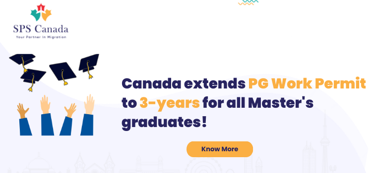 Canada extends PG Work Permit to 3 years for all Master's Graduates! . . . spscanada.com/blog/canada-ex… #WorkPermit #internationalstudents #workincanada #liveincanada #Canada #SPSCanada