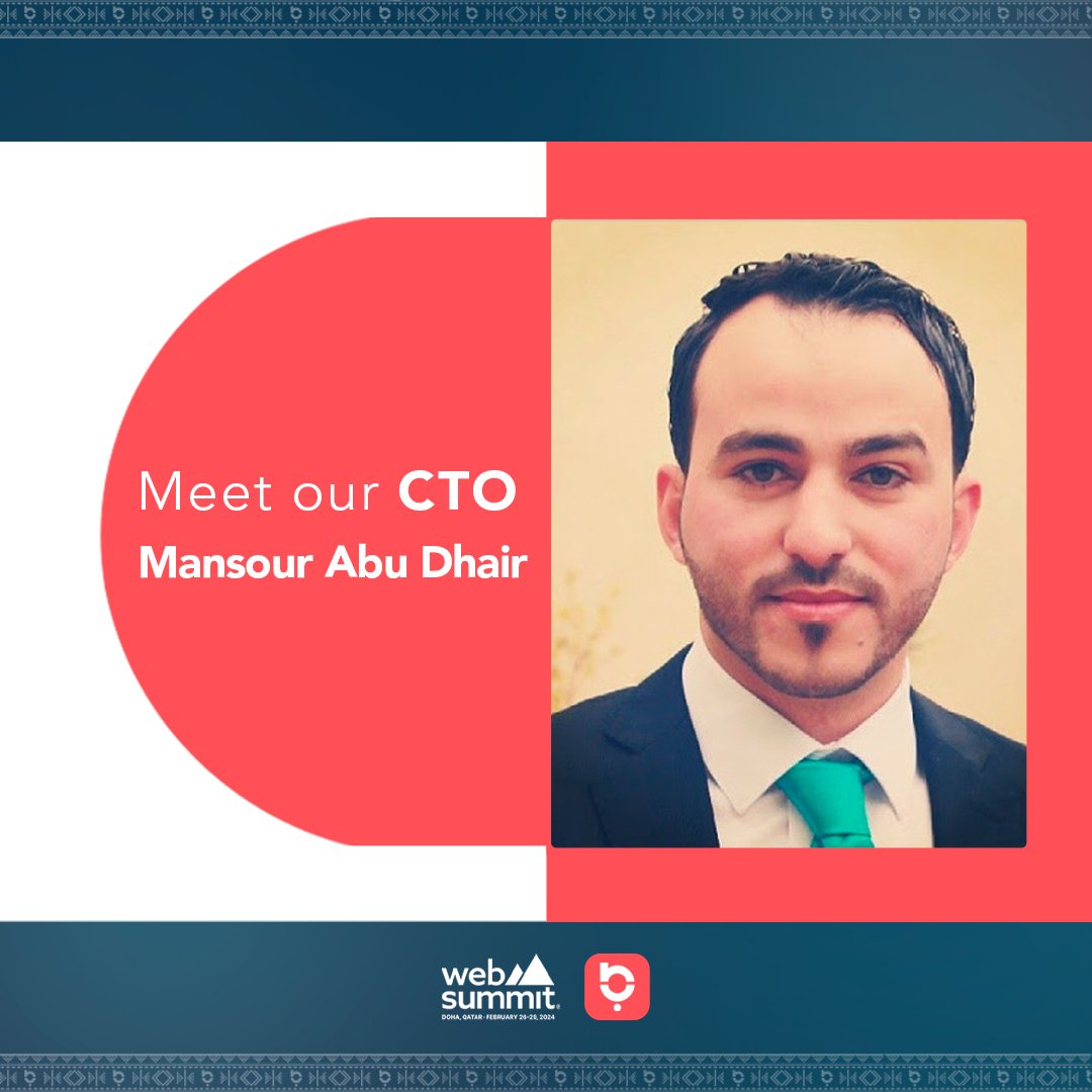 ننتظركم هنا!
 E406 📍
في قمة الويب المنعقدة في الدوحة العاصمة القطرية! يعرض الرئيس التنفيذي للتكنولوجيا في باز، منصور أبو ظهير، التقنيات المتطورة التي تستخدمها المنصة. ويركز على أحدث مجالات تكنولوجيا الذكاء الاصطناعي التي تطبقها باز، الأمر الذي يجسّد التزام المنصة بمواكبة التطور