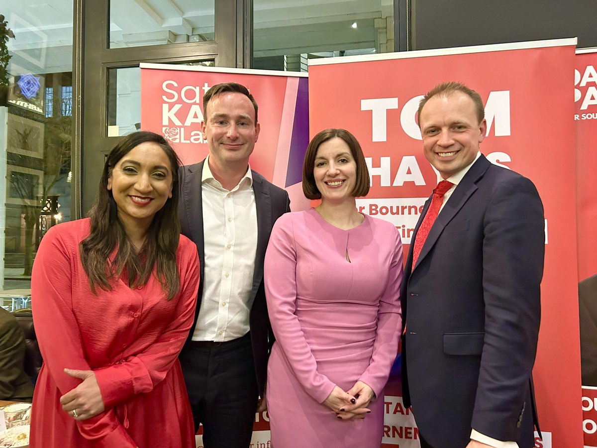 Really pleased to join brilliant Labour candidates @LabourSatvir, @CllrTomHayes, and @darrenpaffey for a Labour South Coast fundraiser. We need to win for Labour in seats across the South. It’s time for change and it’s time for a Labour government.