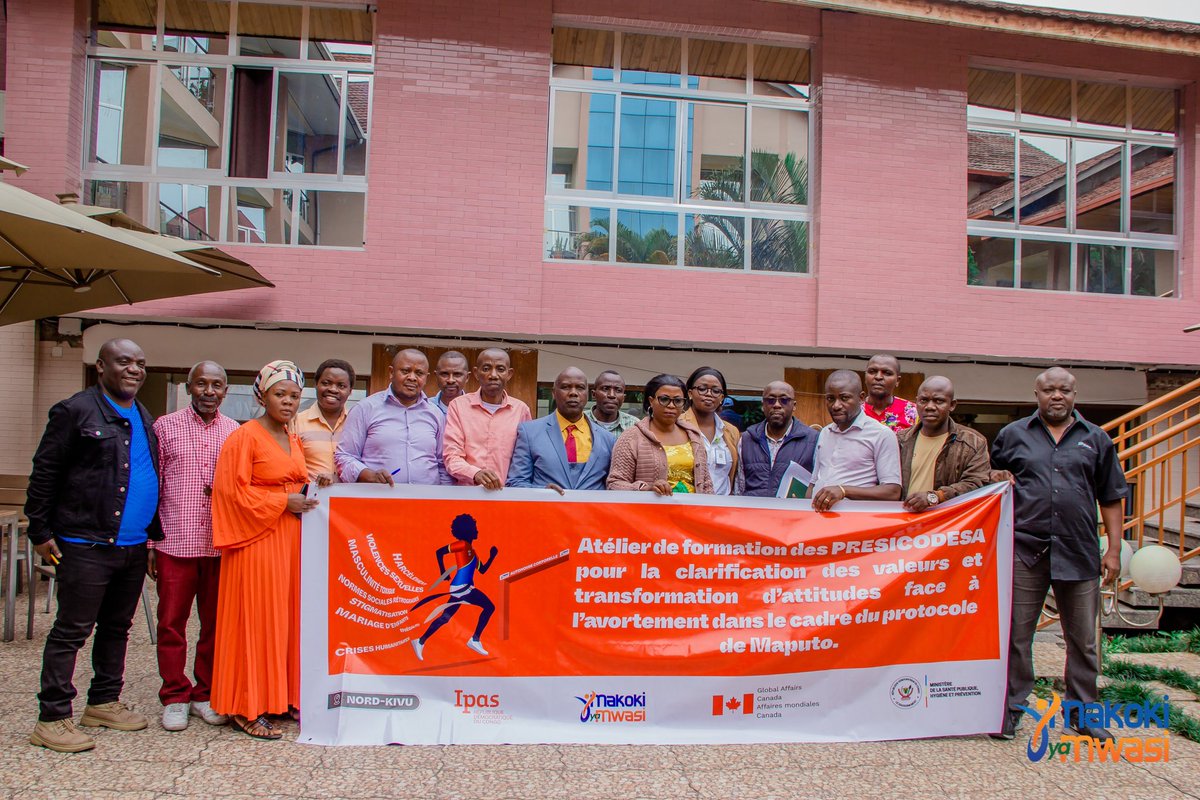 nadege_sifa's tweet photo. #NordKivu: Lancement de l’Atelier de formation des #Presicodesa par @IpasRDC sur la #CVTA face à l’avortement , les #DSSR et l’#engagementcommunautaire afin de promouvoir l’autonomie corporelle des femmes et filles.

#HappeningNow
#MakokiYaMwasi https://t.co/PCYVgfVR3y