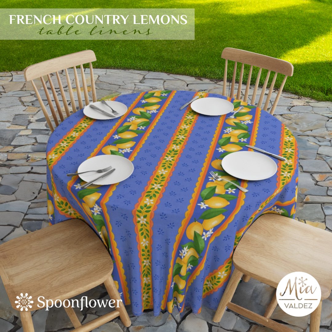 MiaDisseny's tweet image. French Country Lemons 🍋 @Spoonflower
.
📍Find it
spoonflower.com/collections/81…
.
#tablelinens #french #country #lemons #spring #brunch #traditional #vintage #mediterranean #festival #menton #spoonflower #fabrics #homedecor #miavaldez #fêteducitron #miavaldez