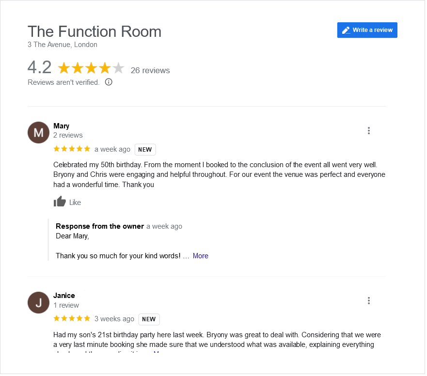 functionroome4's tweet photo. 🌟 Another glowing 5-star review!🍾🎂

Thank you for choosing The Function Room for your party! We're thrilled to have been a part of your celebration.

#PartyVenue #BarForHire #PrivateHireVenue #VenueHire #HighamsPark #Woodford #Chingford https://t.co/UZHuKFopg5