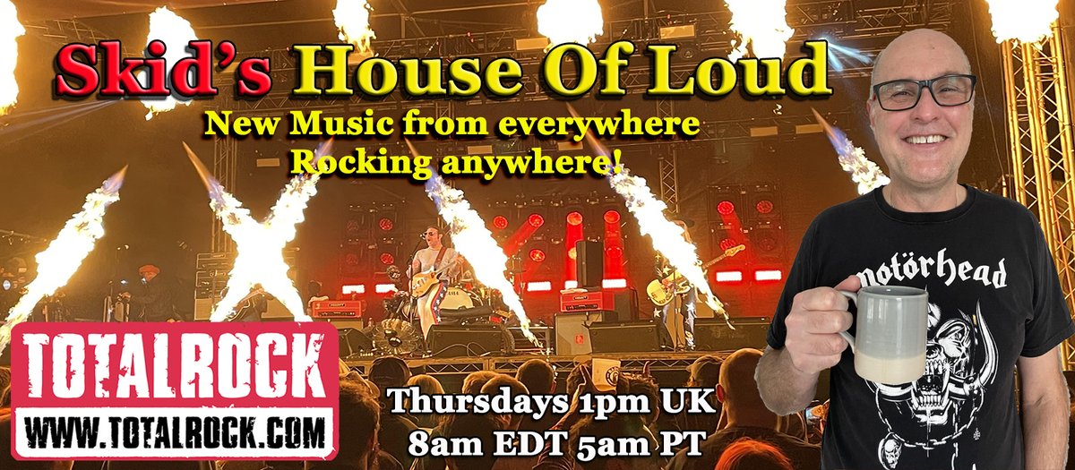 Thursday 1pm UK 5AM W, 9AM E on @TotalRockOnline incl @EditTheTideBand @cindylouiseoffl @eccogeccoband @SilverollerBand @OnlapMusic @Alfahanne666 @SkalmoldIceland @AlienWeaponry @redlightking @officialgothminster @TheRattlebacks @BlitZRockbanduk @boneatx @pmadtheband & more