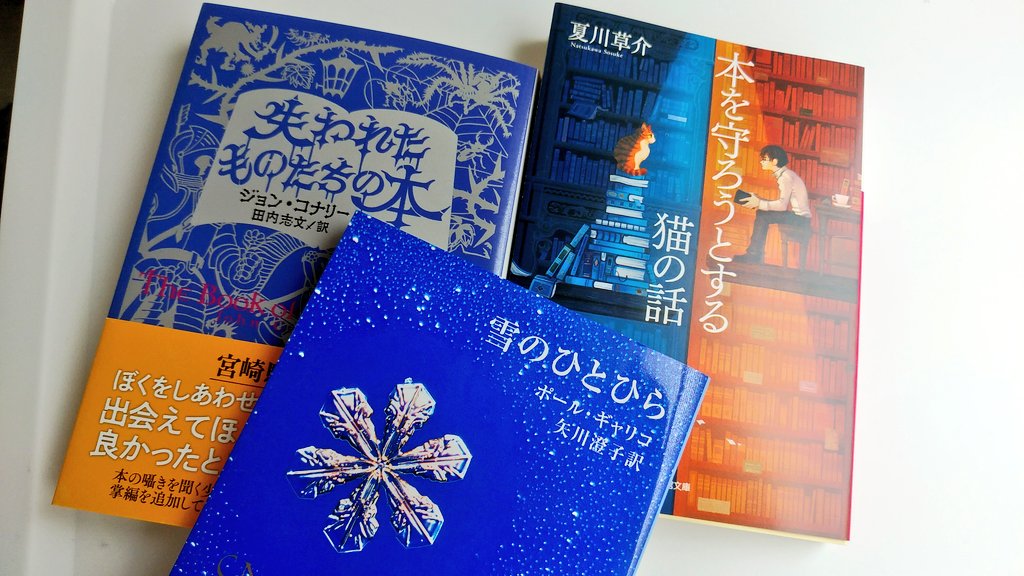 #購入本
最近増えた本たち。この中で「本を守ろうとする猫の話」はプレゼントされた本です。私が本屋さんでこの本を手に買おうか我慢しようか迷ってたのを見かねて買ってくれたんだと思います。
大切に読もうと思います😌
