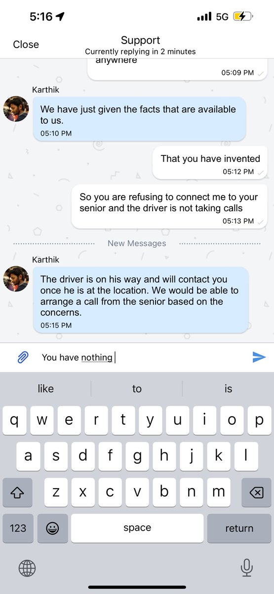pratikak's tweet photo. Example of disastrous customer service @driveu_in #driver #horriblecustomerservice #boycott https://t.co/qHiu2Anzn9
