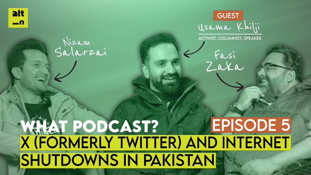 In our 5th episode, we invited @UsamaKhilji to discuss @X shutdown in Pakistan, internet shutdowns and censorship in general, draconian laws around free speech and those making them falling victims to them. For the complete episode, visit: youtu.be/sUwlKq2HayQ?si…