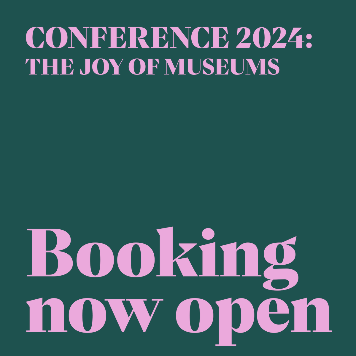 Booking is now open for #Museums2024, this year's MA conference! 🎟️

Don't wait to get your ticket – book early bird by 31 March to get 10% off with the code EARLY10CONF 🐤

You could join us in November for as little as £45 👉 ow.ly/SkL750QIbrS