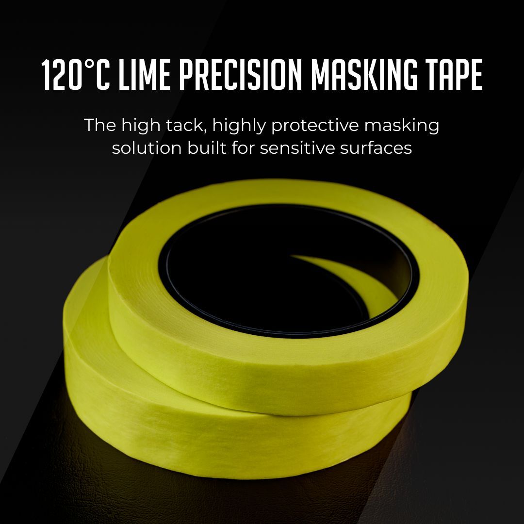 120°C Lime Precision Masking Tape
🔥Ideal for interior &amp; exterior use
🔥Suitable for both solvent &amp; water-based paint systems
🔥Use on various surfaces &amp; remove without residue
🔥Heat-resistant up to 120°C/248°F for 1 hour &amp; UV exposure for up to 7 days
🔗 buff.ly/3rIaF95