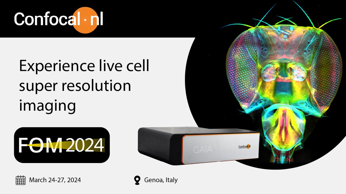 Attending #FOM2024? Join our workshops or visit our booth and experience live cell super resolution imaging with 𝐆𝐀𝐈𝐀. Achieve deep cell imaging with minimal phototoxicity with our 𝑅𝐸scan technology and accelerate your research. #superresolution #livecellimaging