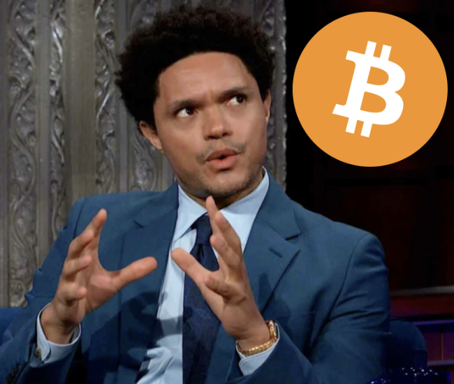 BitcoinMagazine's tweet photo. Comedian Trevor Noah: "The biggest mistake I've ever made was not buying #Bitcoin when it was nothing."

It's a $1 trillion asset today 🔥 https://t.co/ZlDpgmh5Hn