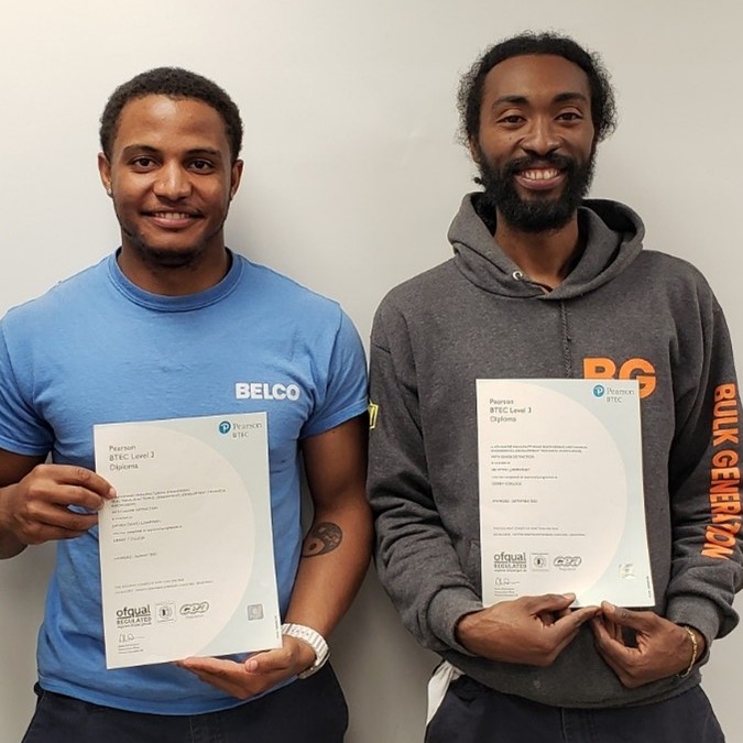 🎓 We are thrilled to congratulate our two Bulk Generation (BG) Apprentices, Selwyn Berkley and Judah Chapman, who attended Derby College in the UK and successfully completed their BTEC Level 3 Diploma.

👉 To learn more, visit loom.ly/vPgmsXU