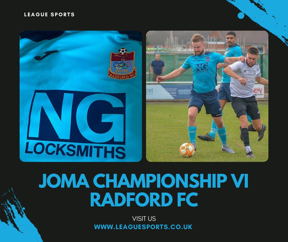 leaguesportsuk's tweet image. We're thrilled to continue our longstanding partnership with @RadfordFC64, supplying them with the top-quality Joma Championship VI kits that they are currently wearing in the 23/24 season.

We wish them the best in their pursuit of promotion! ⚽ #RadfordFC #Joma #ChampionshipVI