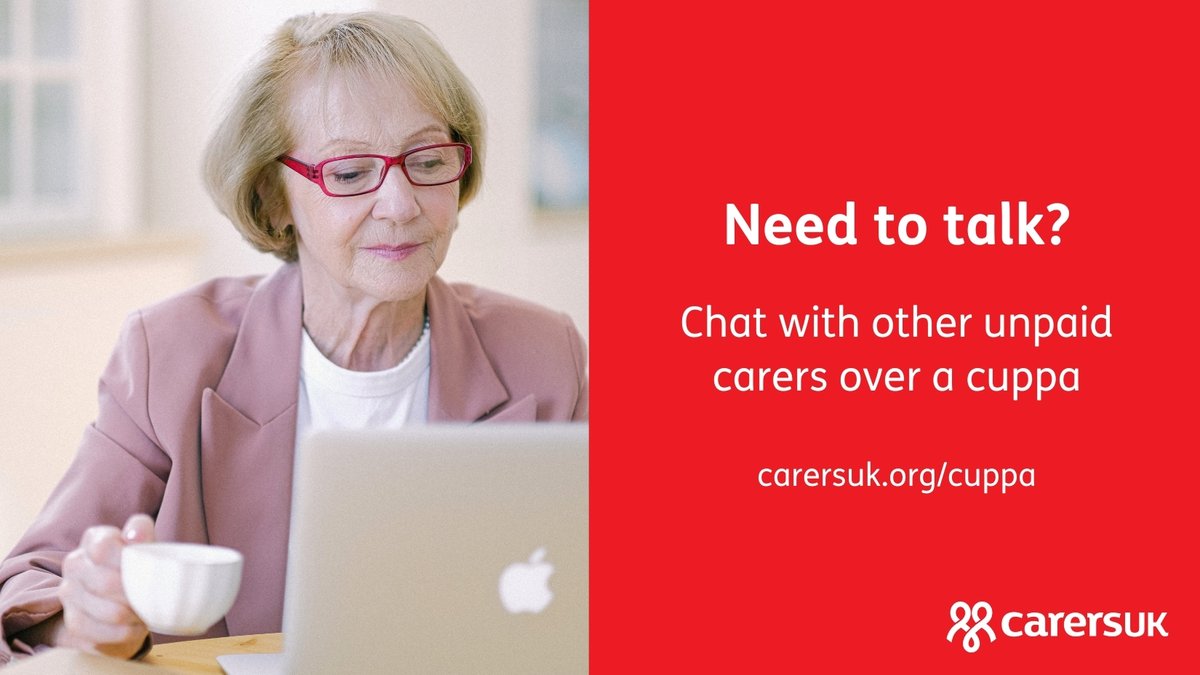 Join us on 4 March, 11am for our next online Care for a Cuppa session, giving you the opportunity to speak to fellow unpaid carers over a cuppa ☕ Sign up for free here: carersuk.org/help-and-advic…