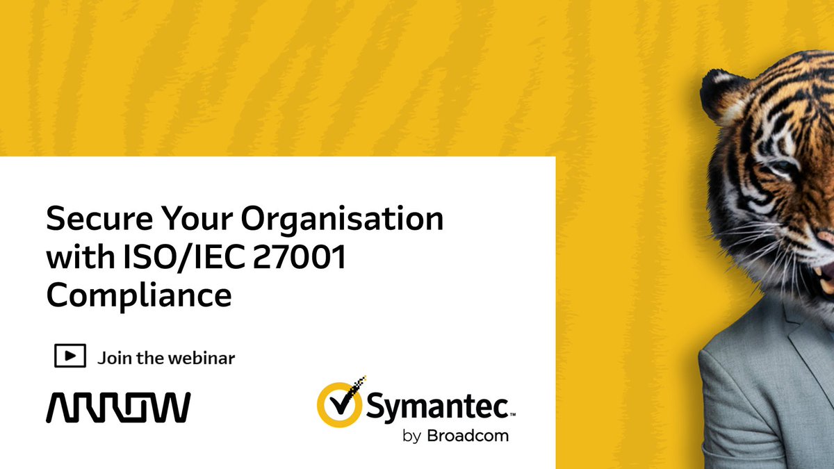 Packed with actionable insights and practical strategies, join our security experts and #Symantec Knights to find out how you can be empowered to achieve and maintain ISO/IEC 27001 compliance. arw.li/6012nT0zA #symantec #compliance