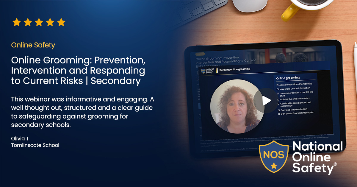 This webinar will provide you with expert guidance on preventing, recognising and responding to incidents of online grooming. 🚨 Book your place now >> bit.ly/3StkykK #OnlineSafety #EdTech #CPD #InternetSafety #ESafety #SaferInternetDay #OnlineGrooming