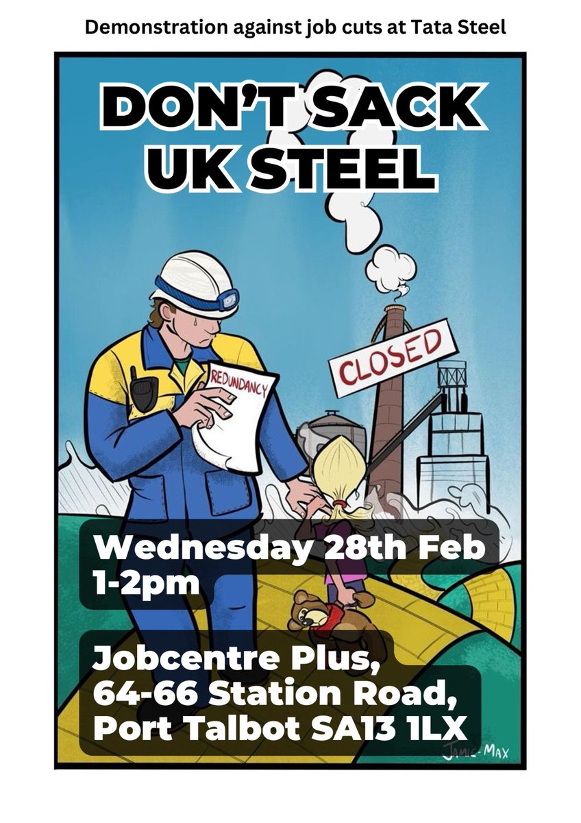 UniteSharon's tweet image. The fight to prevent Port Talbot suffering the kind of economic devastation inflicted on Britain’s coal mining communities is now. The UK steel industry can have a bright future. The right choices just have to be made. #UKSteel ➡️ unitetheunion.org/news-events/ne…