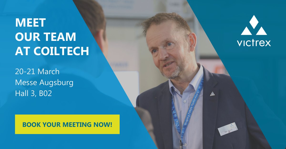 VictrexAuto's tweet image. PEEK and PAEK solutions play an increasingly important role in high-voltage electric motors. At Coiltech we'll showcase magnet wire insulation, slot liners and composite stator sleeves. Schedule your meeting at Coiltech, or any time that suits you.  victrex.com/GO/Coiltech202…