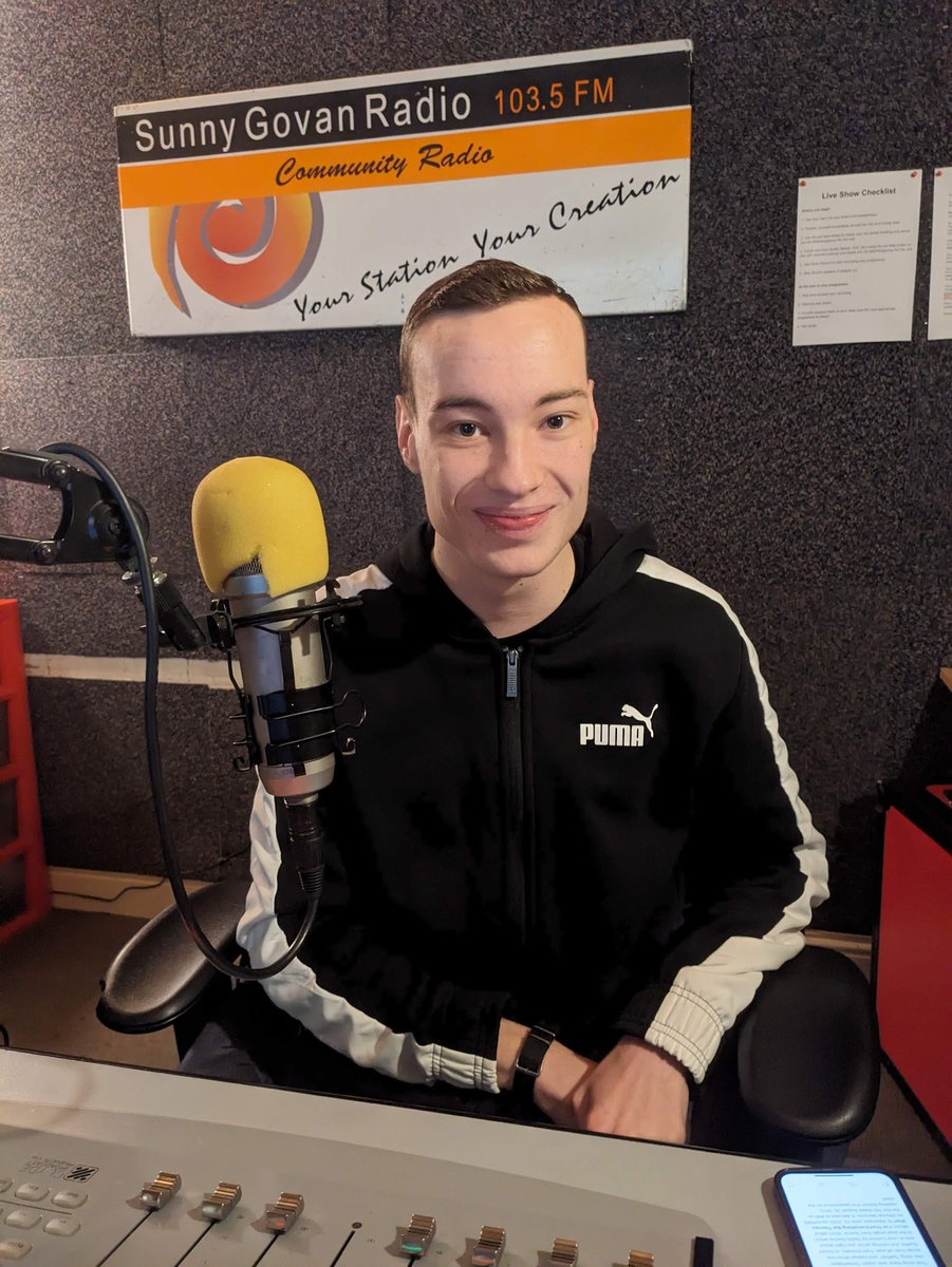 It's Craig's first show!

Tune in to 103.5 Fm or via sunnyg.org and show him some love. ❤️