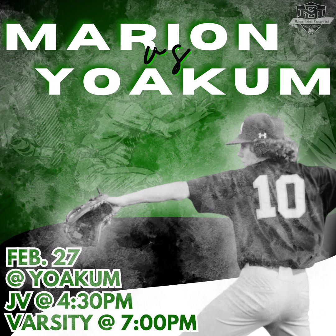 MarionAthBoost's tweet photo. Bulldog Baseball is headed to Yoakum tonight! Let’s Go!
Graphic by: MHS Student Mario Mendoza
#mabc #bulldogbaseball #marionbaseball #marionbulldogs #bulldogpride https://t.co/NOQP2Uxu9W