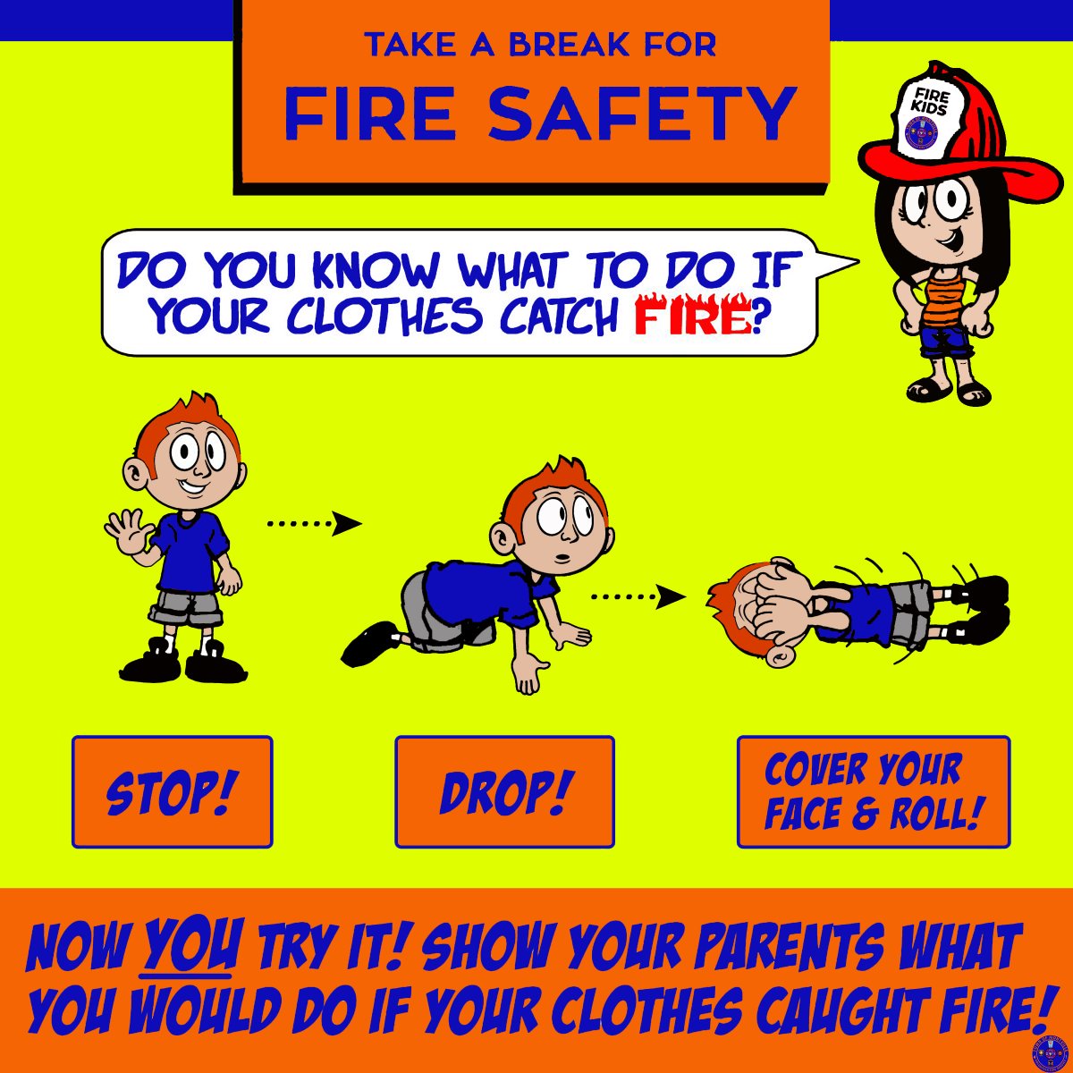 Stop!
Drop!
Cover Your Face and Roll!

#MTVCT #Montville #MontvilleCT #CT #Connecticut #FireSafety #FamilySafety #KidsSafety